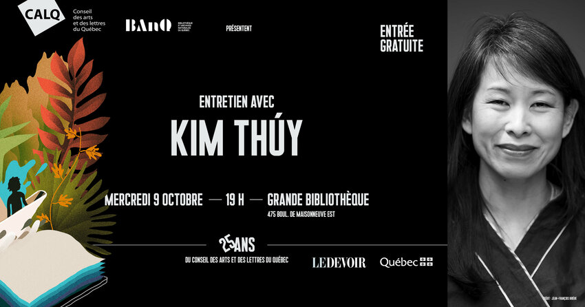 Conférence de Kim Thúy le 9 octobre 2019