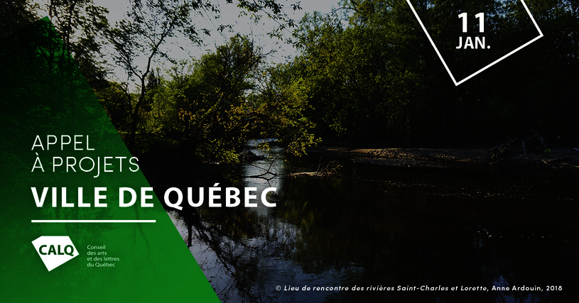 Lieu de rencontre des rivières Saint-Charles et Lorette, oeuvre d'Anne Ardouin, 2018