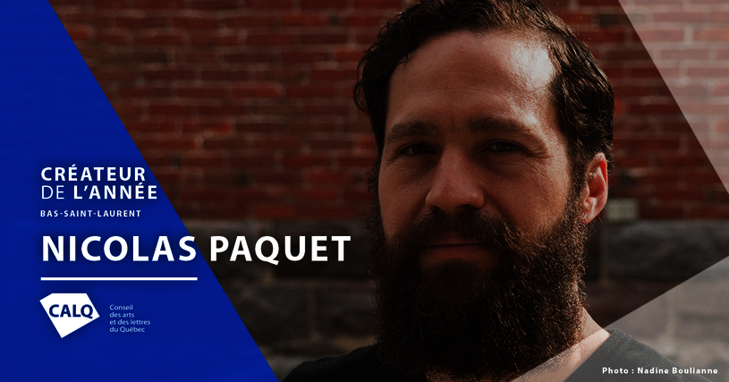 Nicolas Paquet, Créateur de l'année au Bas-Saint-Laurent 2018