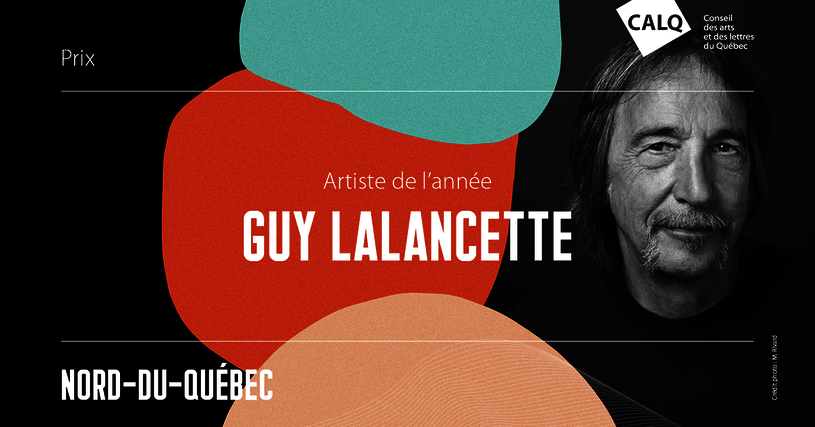 L'écrivain Guy Lalancette reçoit le prix du CALQ - Artiste de l'année au Nord-du-Québec 