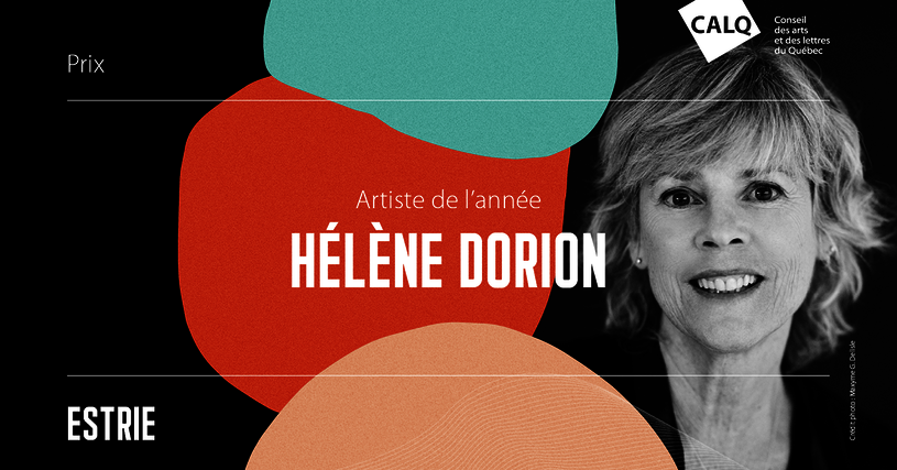 Hélène Dorion reçoit le Prix du CALQ - Artiste de l'année en Estrie