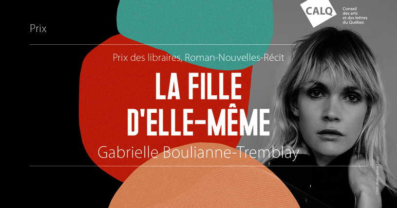 [Translate to English:] Gabrielle Boulianne-Tremblay, lauréate du Prix des libraires, catégorie Roman. crédit : Justine Latour