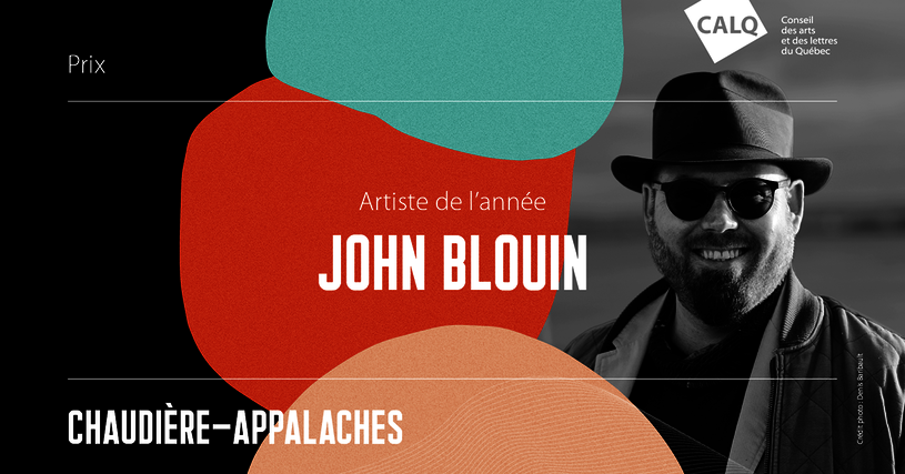 John Blouin est sacré Artiste de l'année en Chaudière-Appalaches