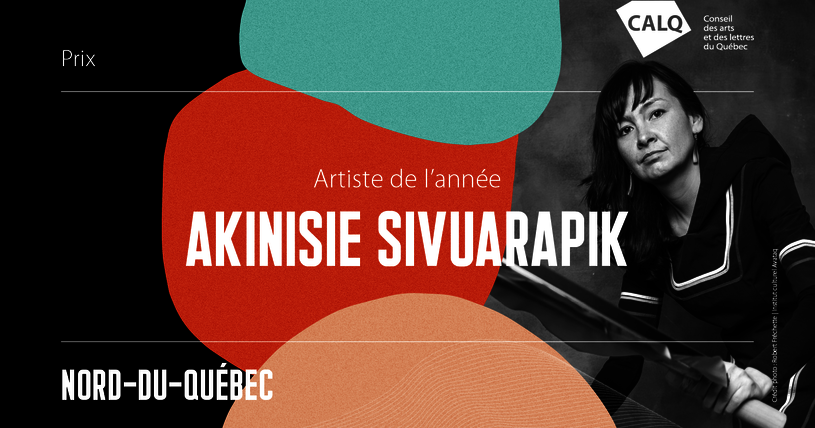 Akinisie Sivuarapik reçoit le prix du CALQ - Artiste de l'année au Nord-du-Québec