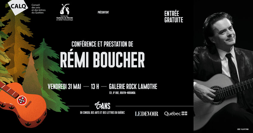 Conférence de Rémi Boucher, le 31 mai prochain.