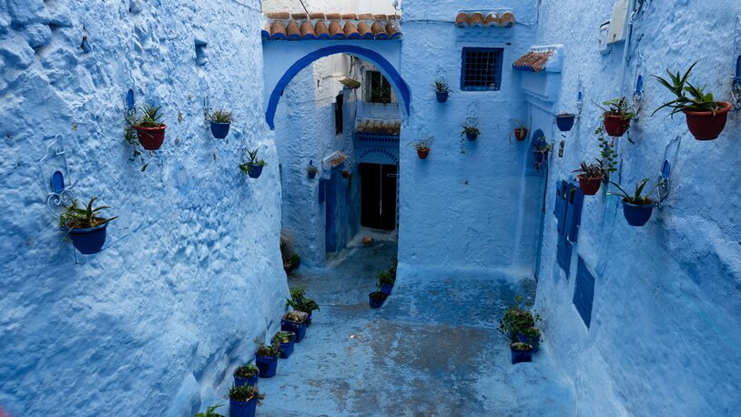 La ville de Chefchaouen, au Maroc