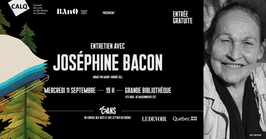 Conférence de Joséphine Bacon le 11 septembre 2019