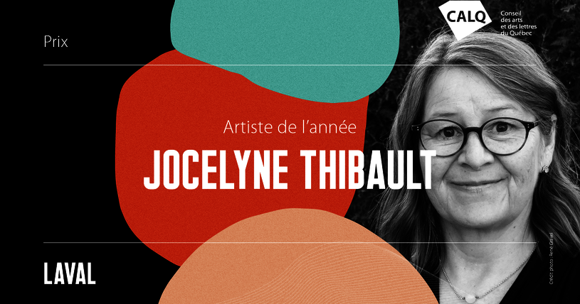 Jocelyne Thibault reçoit le prix du CALQ - Artiste de l'année à Laval