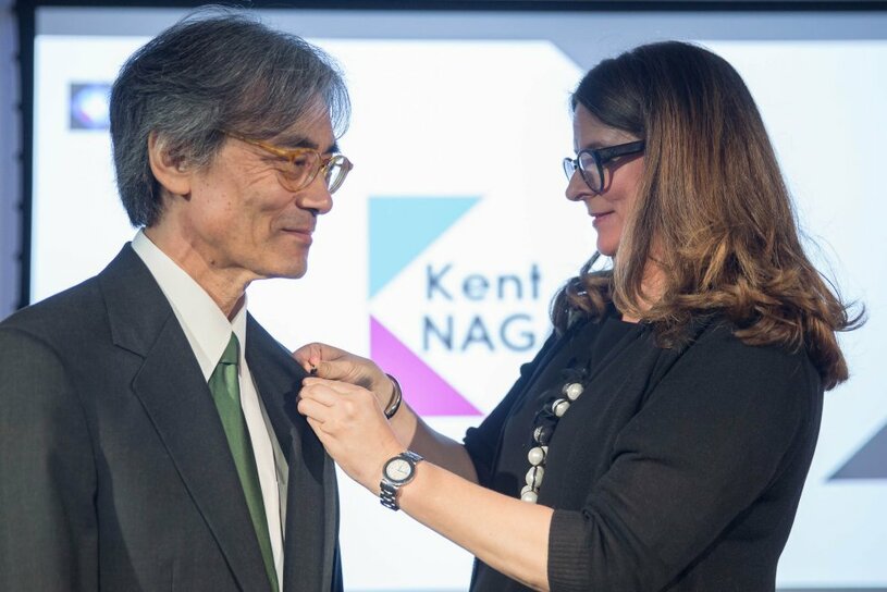 Kent Nagano est nommé Compagnon des arts et des lettres du Québec par Marie Côté, le 29 mai 2017