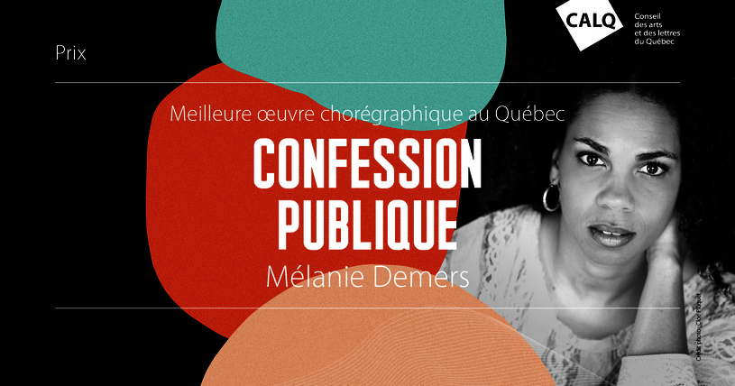 Mélanie Demers, récipiendaire du prix du CALQ pour la meilleure œuvre chorégraphique au Québec