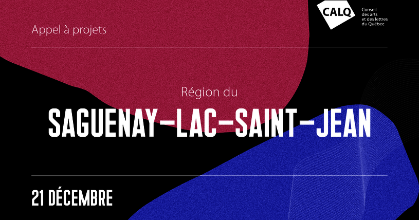 [Translate to English:] Appel à projets pour les artistes et organismes du Saguenay-Lac-Saint-Jean