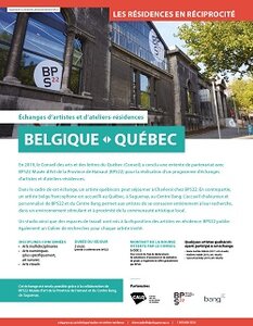 miniature de la fiche Échanges Québec - Belgique BPS22</p> <p>