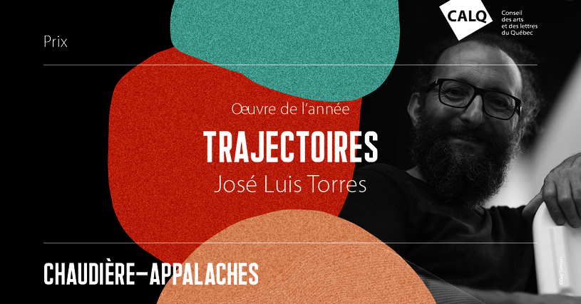 Trajectoires, de José Luis Torres, Prix du CALQ - Oeuvre de l'année en Chaudière-Appalaches 2019