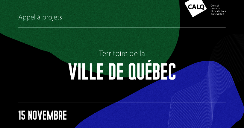 [Translate to English:] Appel à projets pour soutenir les artistes et les organismes de Québec
