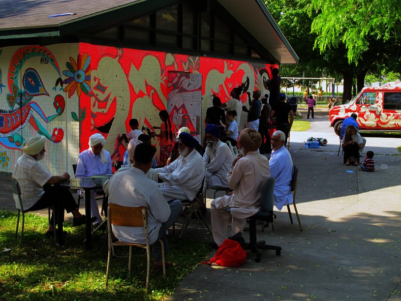 Provoke peace (2011), oeuvre de Carlito Dalceggio
Murale au parc Howard (Parc-Extension) 