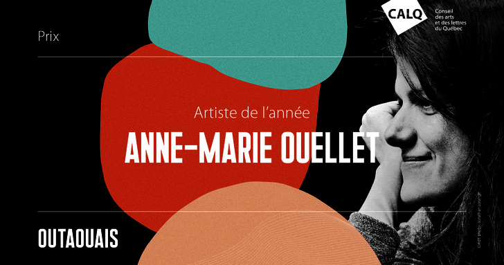 L'artiste multidisciplinaire Anne-Marie Ouellet reçoit le Prix du CALQ – Artiste de l’année en Outaouais