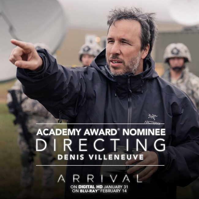 Denis Villeneuve (Arrival) est en lice pour l'Oscar du Meilleur réalisateur