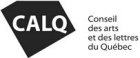 logo du Conseil des arts et des lettres du Québec - noir et blanc