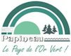 logo de la MRC de Papineau avec slogan "Le Pays de l'Or Vert!"