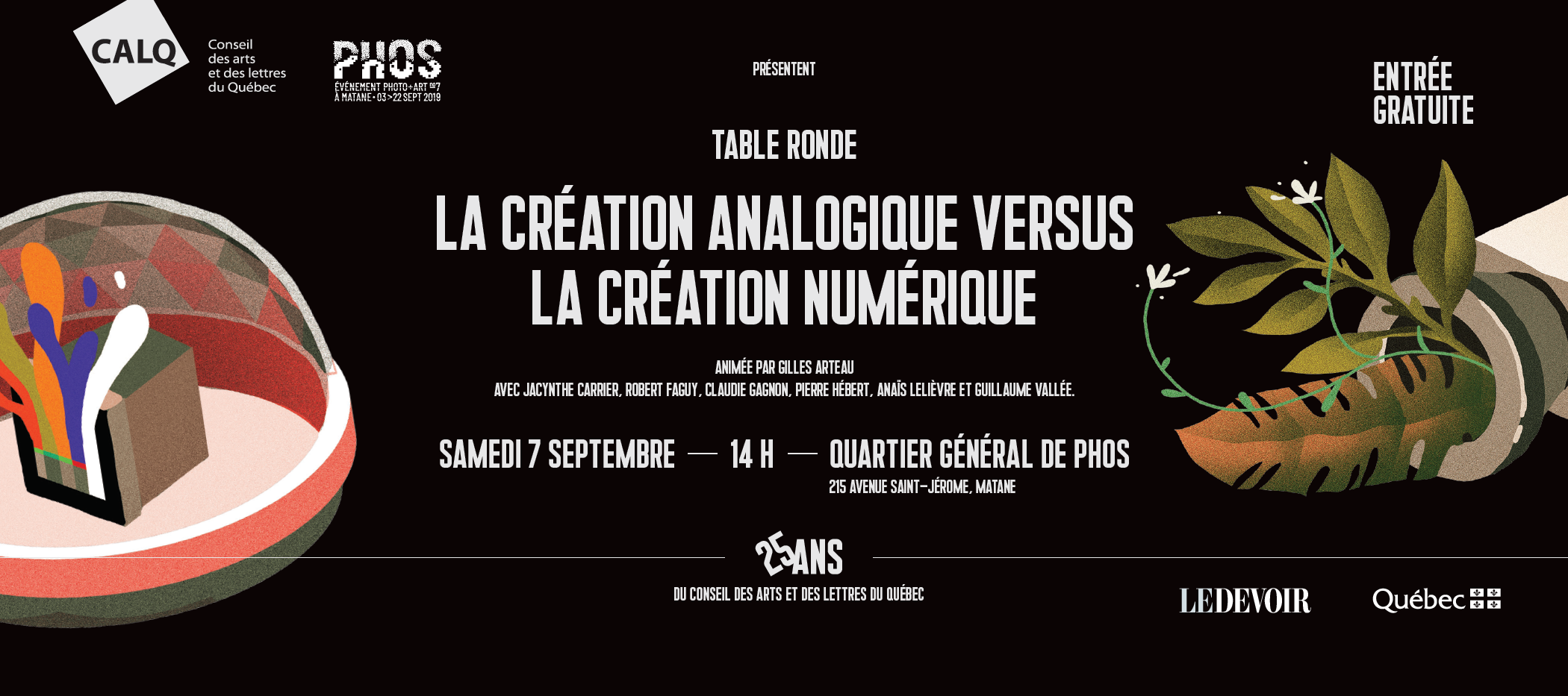 Table ronde chez PHOS le 7 septembre 2019